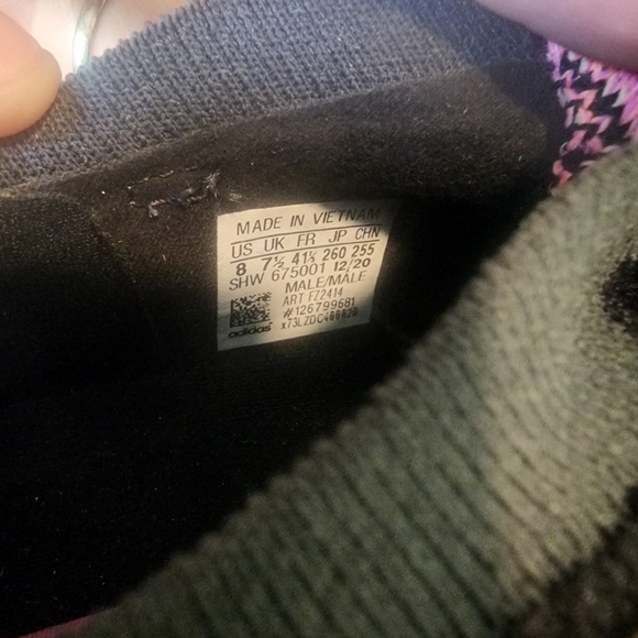 Adidas 4D FUSIO Primeknit Black Grey Orange Pink FZ2414 Men’s Size 8 New - Picture 9 of 10